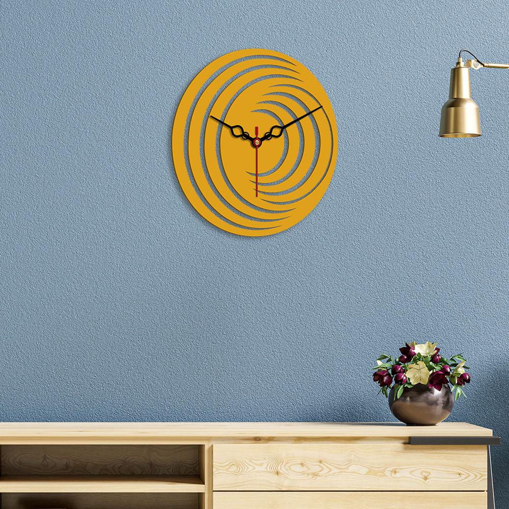 3D Shape Designer Wooden Wall Clock - Decor Mantra 