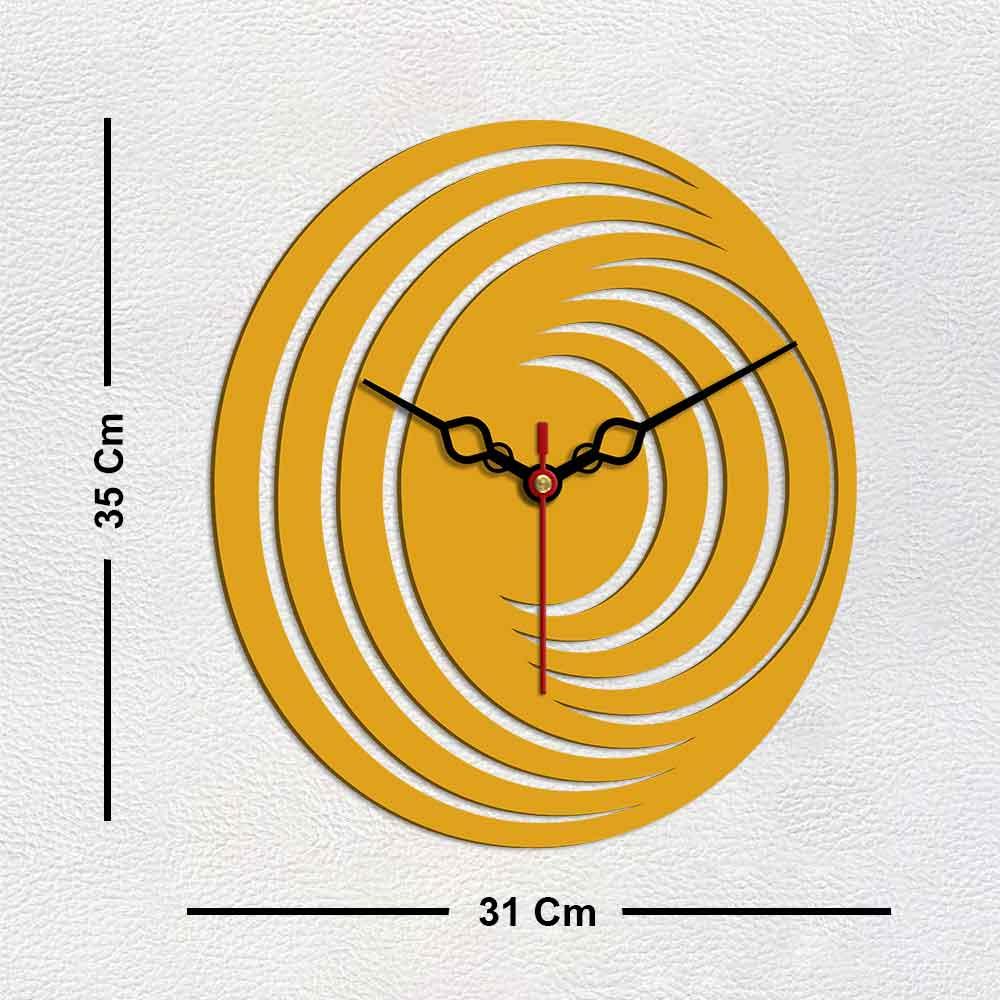 3D Shape Designer Wooden Wall Clock - Decor Mantra 
