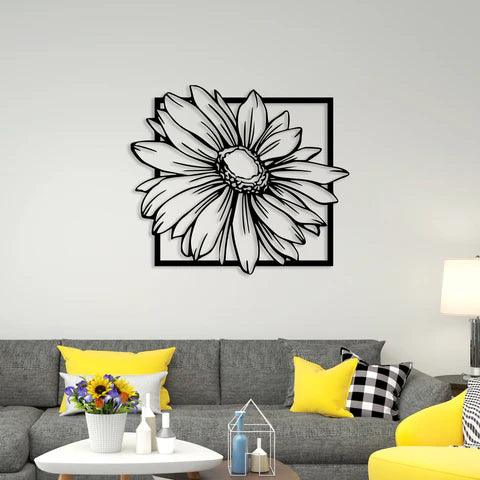 Amazing Sunflower Metal Wall Art - Decor Mantra 