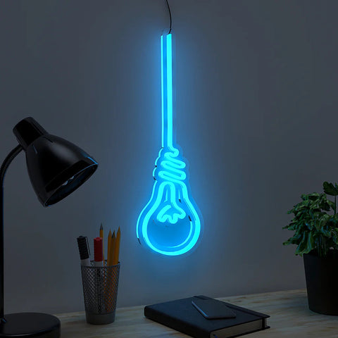 Hanging Bulb Design Neon LED Light