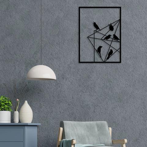 Bird Talking Metal Wall Art - Decor Mantra 