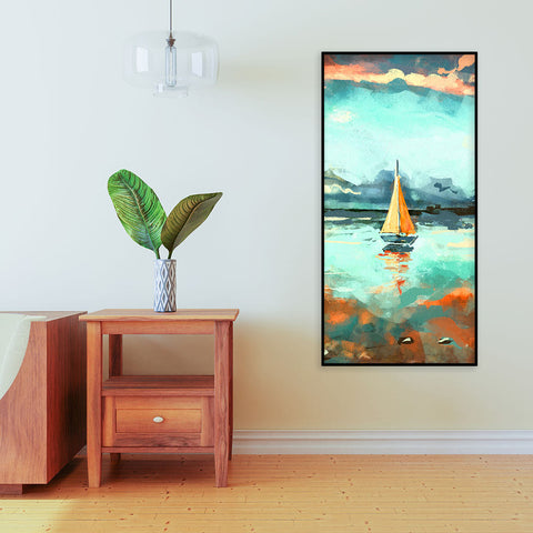 Thailand Picture of Tourists on the Long Tail Boat Canvas Wall Painting
