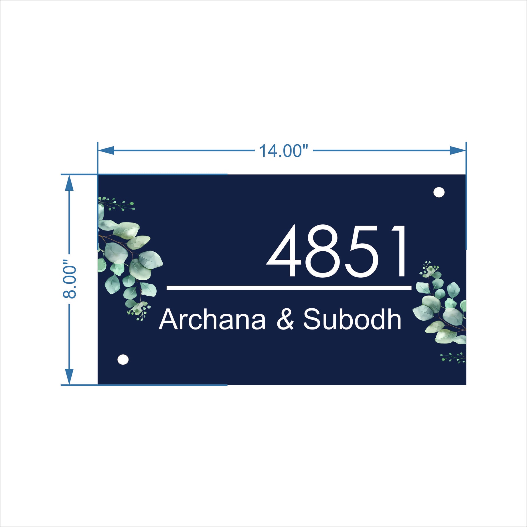 Custom Acrylic Nameplate for Home, Office, or Desk - Stylish & Durable