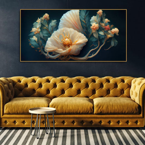 Elegant Floral Flower art Canvas Wall Painting - Decor Mantra 