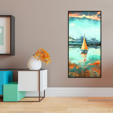 Thailand Picture of Tourists on the Long Tail Boat Canvas Wall Painting