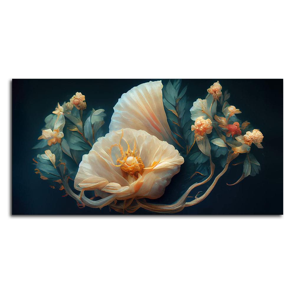 Elegant Floral Flower art Canvas Wall Painting - Decor Mantra 