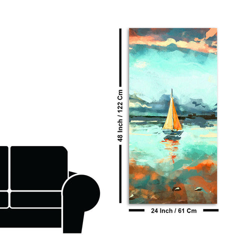 Thailand Picture of Tourists on the Long Tail Boat Canvas Wall Painting