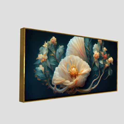 Elegant Floral Flower art Canvas Wall Painting - Decor Mantra 