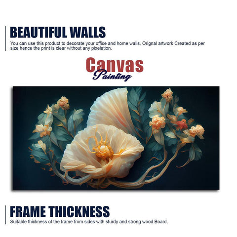 Elegant Floral Flower art Canvas Wall Painting - Decor Mantra 