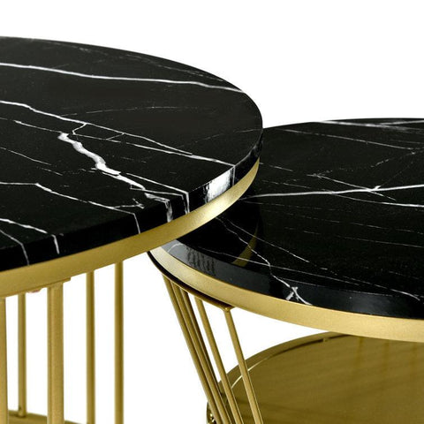 Minimalist Sleek Nesting Coffee Table Set of 2 - Decor Mantra 
