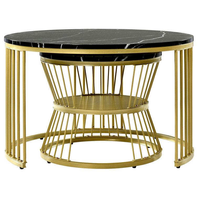 Minimalist Sleek Nesting Coffee Table Set of 2 - Decor Mantra 