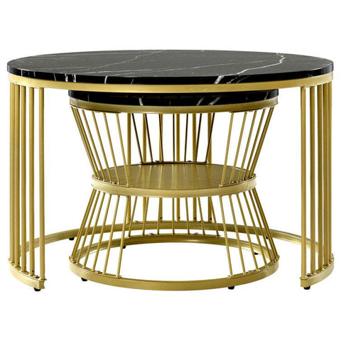 Minimalist Sleek Nesting Coffee Table Set of 2 - Decor Mantra 