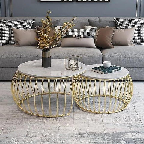 Round End Table Nesting Set OF 2 - Decor Mantra 