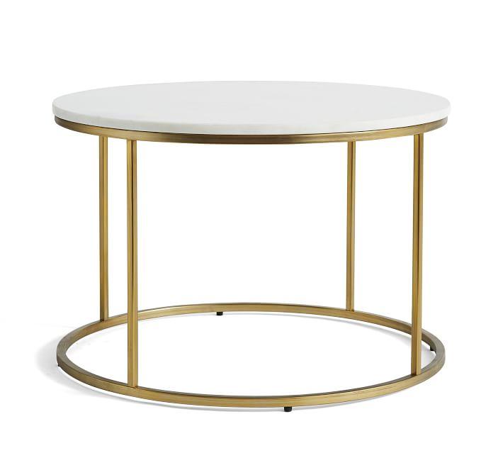 Marble Finish Round Coffee Table - Decor Mantra 