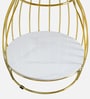 Gold-Accented Miko Coffee Table in White