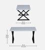 White Metal Coffee Table - Decor Mantra 