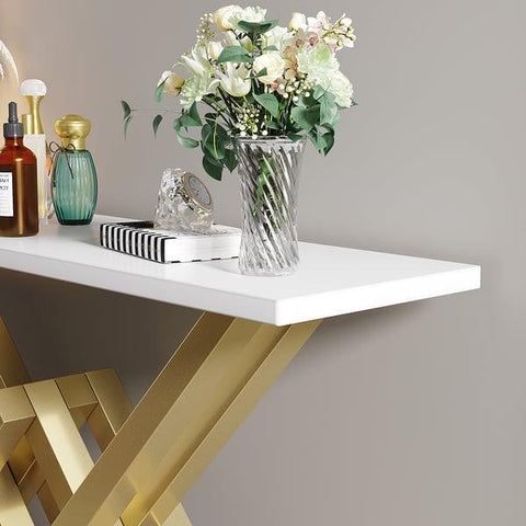 Elegant Mary Marble Console Table - Decor Mantra 
