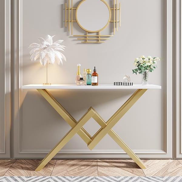 Elegant Mary Marble Console Table - Decor Mantra 