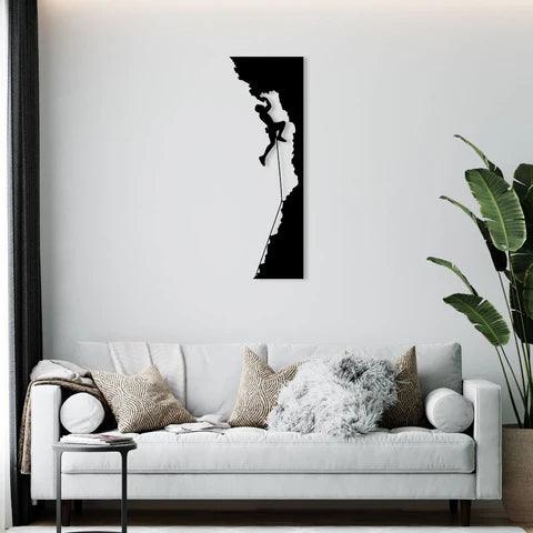 Climb On Mountain Metal Wall Art - Decor Mantra 