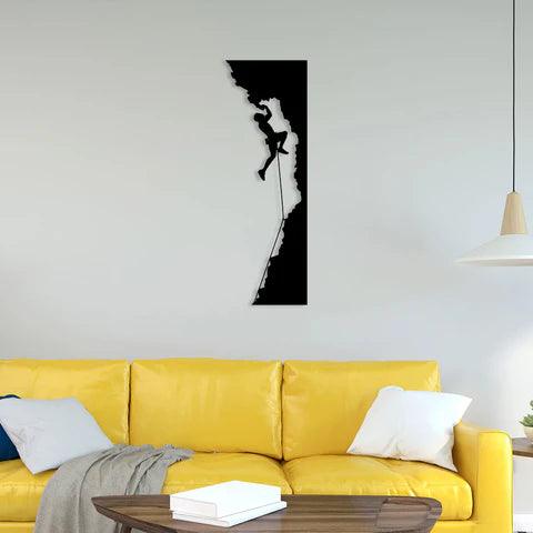 Climb On Mountain Metal Wall Art - Decor Mantra 