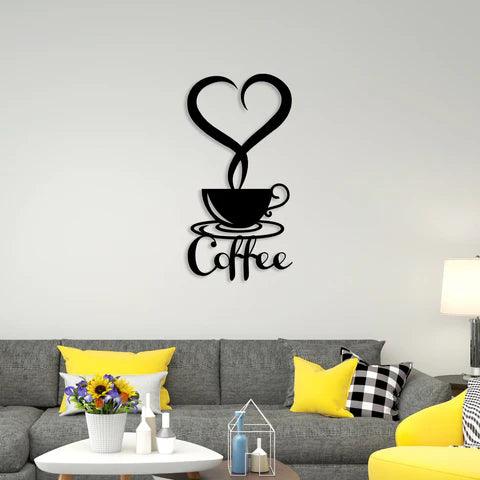 Coffee With Love Metal Wall Art - Decor Mantra 