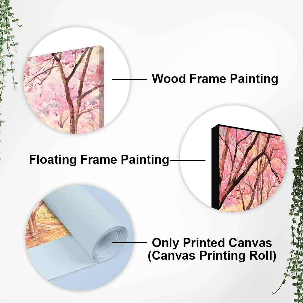 Cherry Blossom Tree Premium Wall Painting - Decor Mantra 
