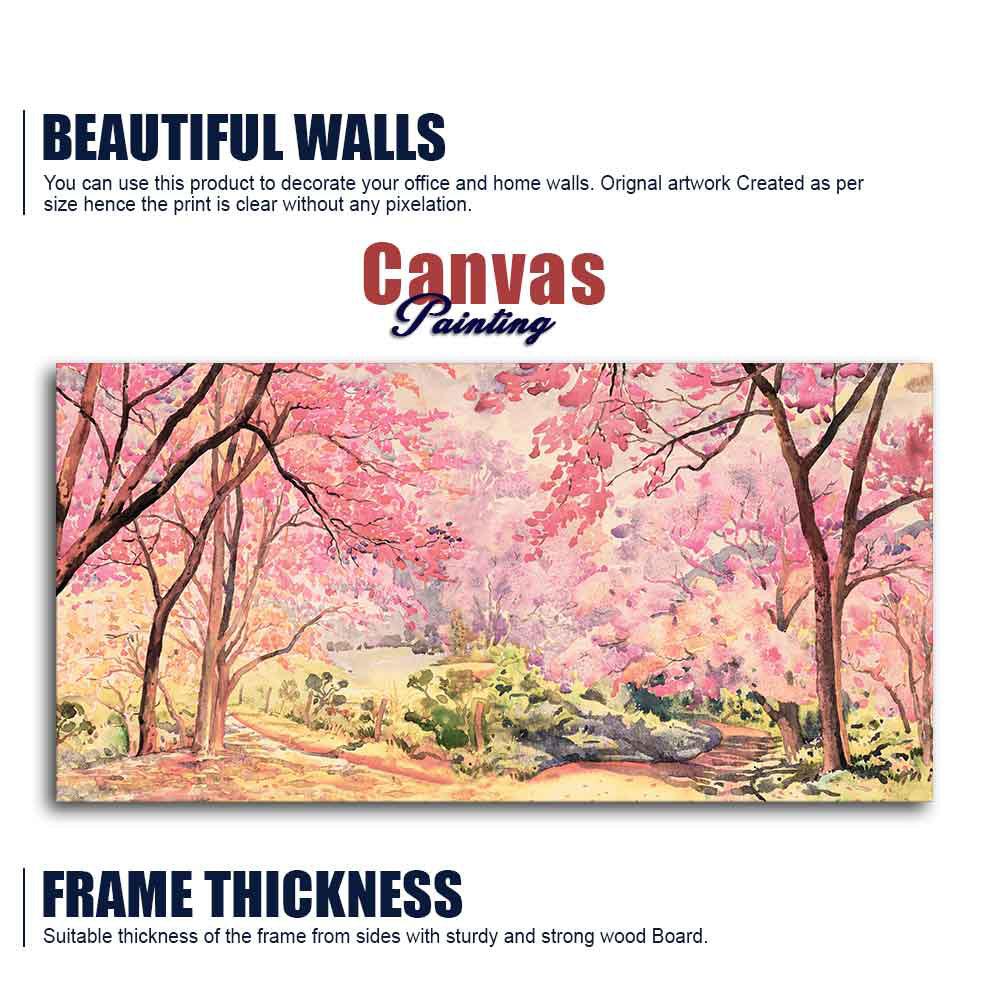 Cherry Blossom Tree Premium Wall Painting - Decor Mantra 