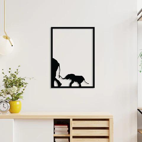 Elephant Family Metal Wall Art - Decor Mantra 