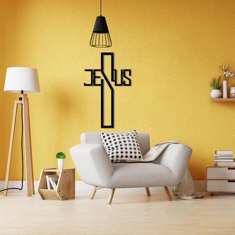 Jesus Cross Metal Wall Art - Decor Mantra 