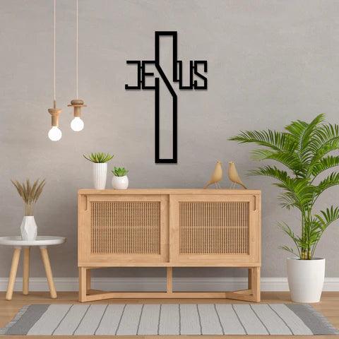 Jesus Cross Metal Wall Art - Decor Mantra 