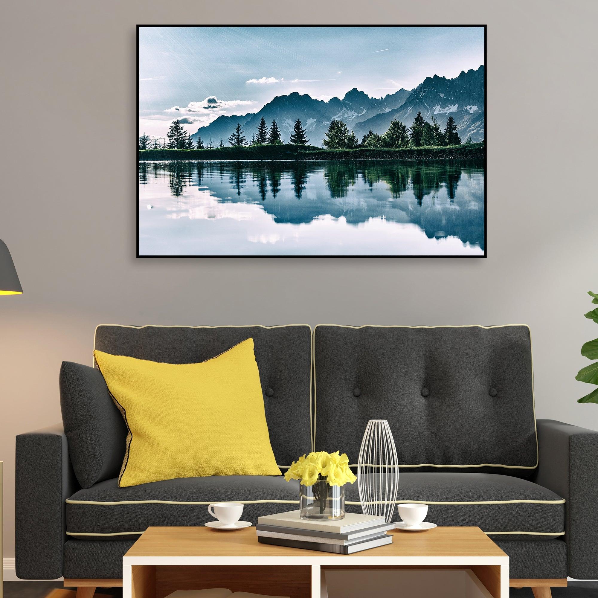 Beautiful View of Horizon Floating Canvas Wall Painting - Decor Mantra 