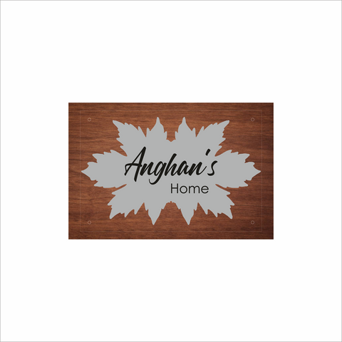 Acrylic Door Nameplate - Customizable for Homes, Offices, or Clinics