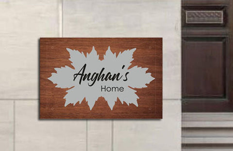 Acrylic Door Nameplate - Customizable for Homes, Offices, or Clinics