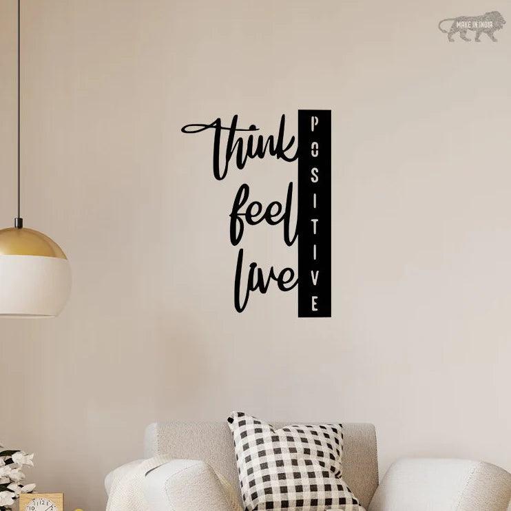 Positive Vibes Metal Wall Art - Decor Mantra 