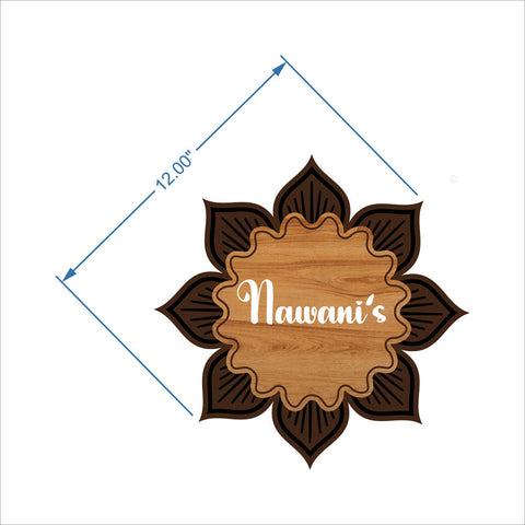 Crystal Clear Acrylic Nameplate - Perfect for Home and Office Décor