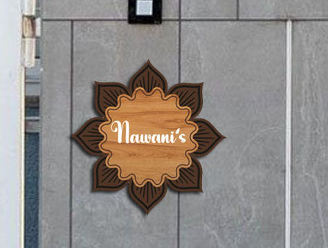 Crystal Clear Acrylic Nameplate - Perfect for Home and Office Décor