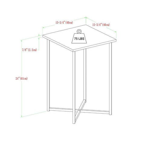 White Marble C-Shaped Side Table - Decor Mantra 
