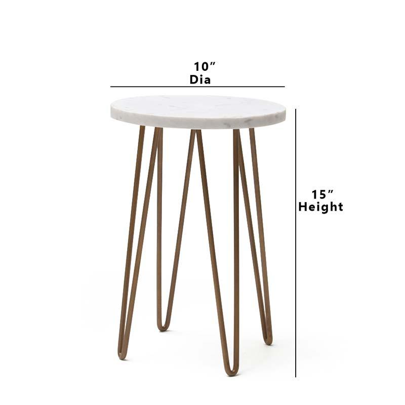 Elegant New Moon Side Table - Decor Mantra 