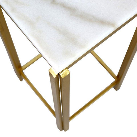Contemporary Marble Top Nesting End Tables - Decor Mantra 