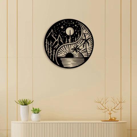 Ultimate Sun And Moon Metal Wall Art - Decor Mantra 