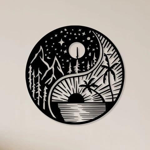 Ultimate Sun And Moon Metal Wall Art - Decor Mantra 