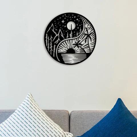 Ultimate Sun And Moon Metal Wall Art - Decor Mantra 