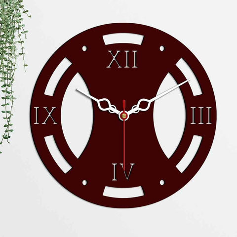 Vintage Style Designer Wooden Wall Clock - Decor Mantra 