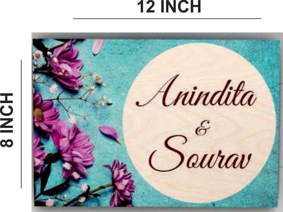 Wooden Name Plate - Decor Mantra 