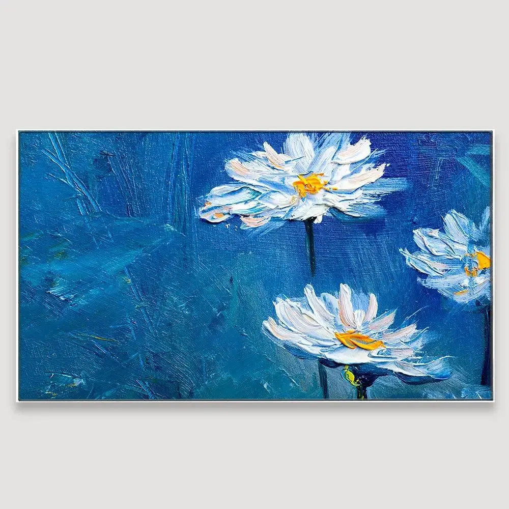 Modern Design Canvas Painting of Beautiful Flowers