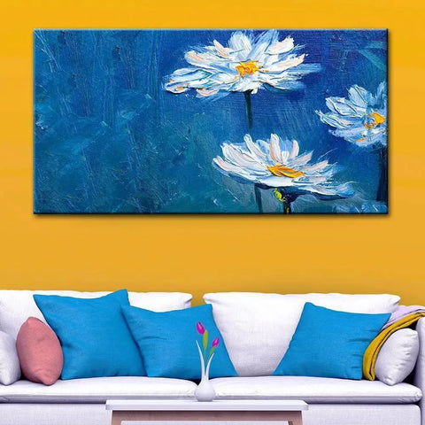 Modern Design Canvas Painting of Beautiful Flowers