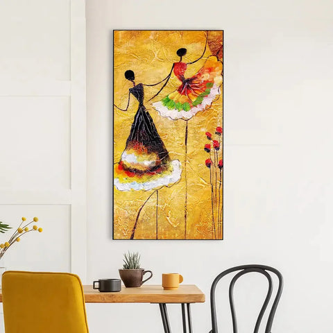 Designer Canvas Painting of a Ballerina Dancer
