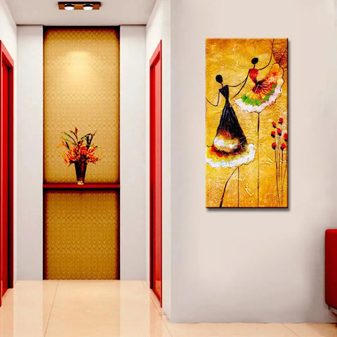 Designer Canvas Painting of a Ballerina Dancer