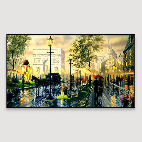 Paris River Seine Canvas Painting