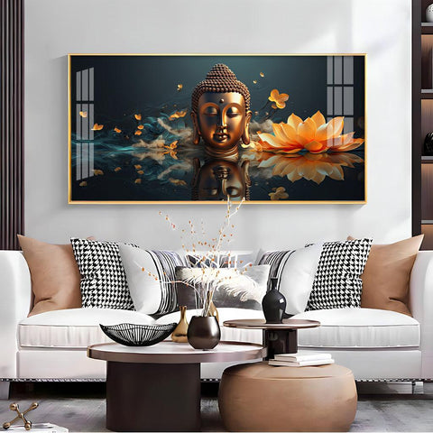 Buddha's Arrival High Quality Acrylic Horizontal Wall Art - Decor Mantra 